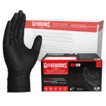 Nitrile Disposable Industrial Gloves with Raised Diamond Texture (100 per box)